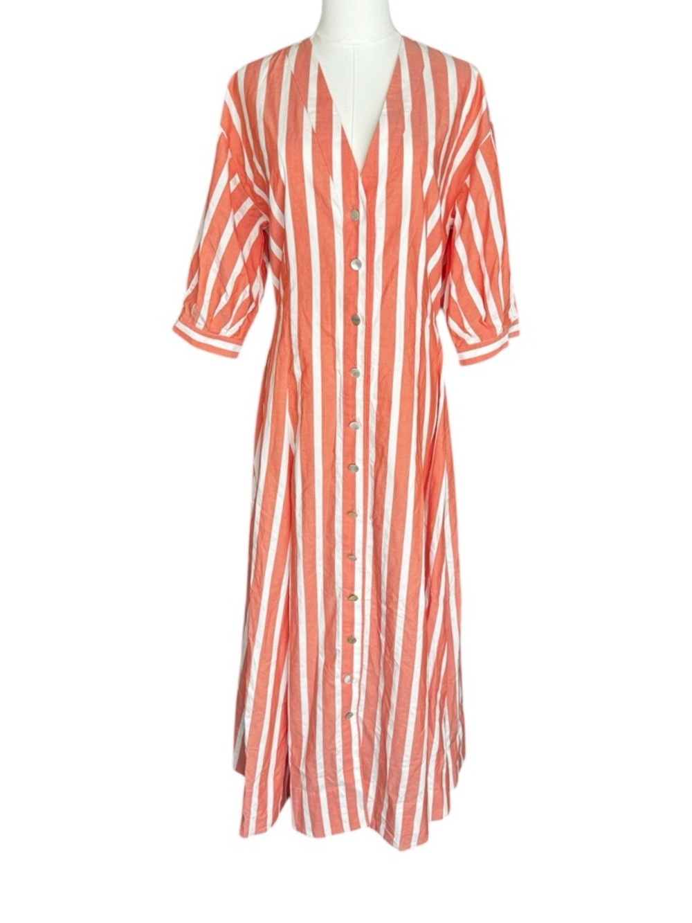 NWT Evi Grintela Yara Striped Midi Shirtdress Small - Picture 4 of 12